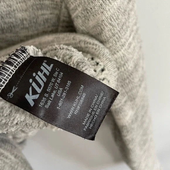 Kuhl Women’s Alaska 1/4 Zip Pullover Fleece Sherpa Lined Gray Size L - Picture 5 of 7